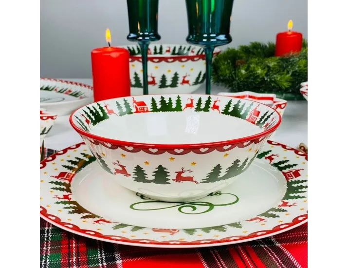 Салатник 18см Lenardi НОВЫЙ ГОД 164-043