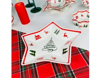 Блюдо-звезда 25,5см Lenardi НОВЫЙ ГОД 164-049