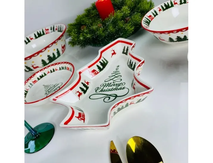 Глубокое блюдо 28х21х5см Lenardi НОВЫЙ ГОД 164-056