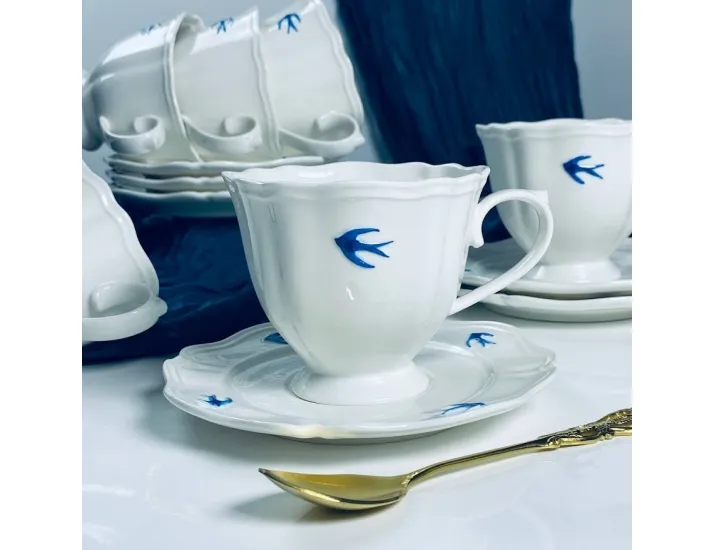 Чайный набор 12предметов 300м Lenardi Ласточки 164-154