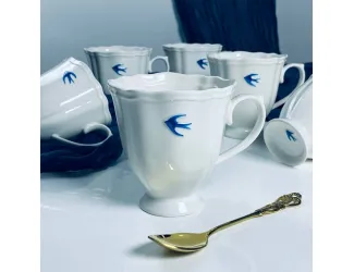 Набор из 6 кружек 370мл Lenardi Ласточки 164-155