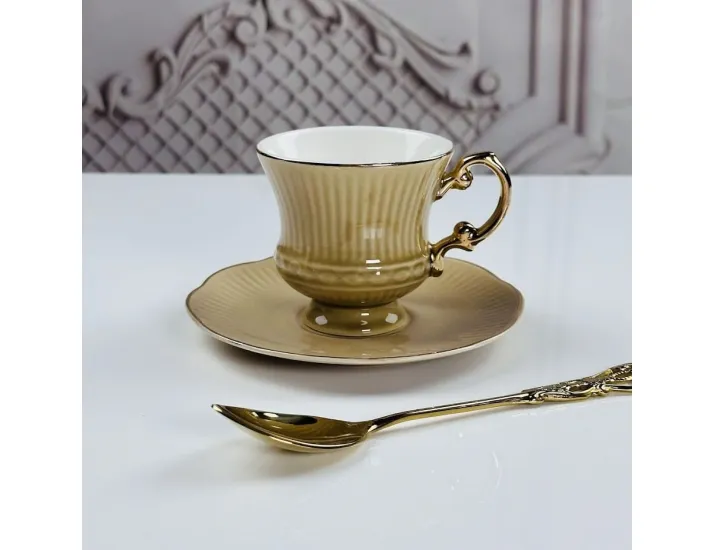 Набор кофейных пар на 6 персон 12 предметов 100мл Lenardi 181-211