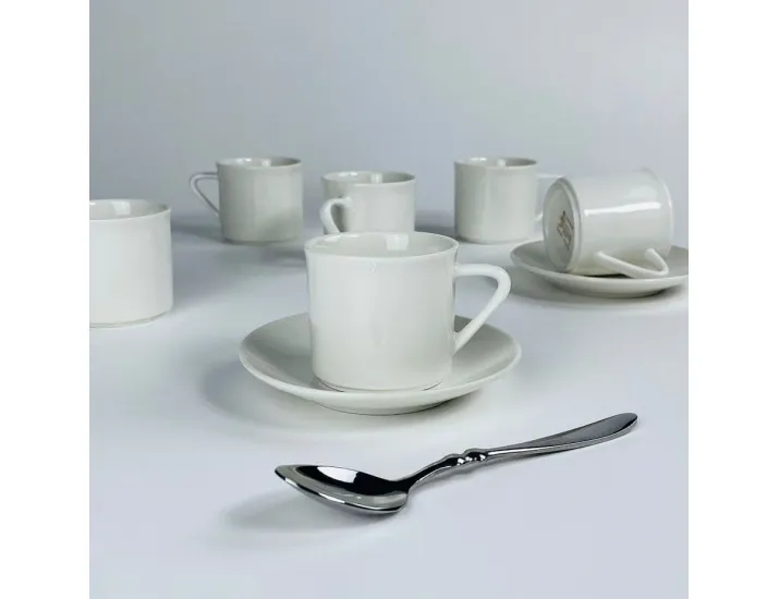 Набор кофейных пар на 6 персон 12 предметов 100мл Lenardi 181-238