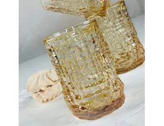 Набор стаканов 250мл Lenardi 200-001 янтарный