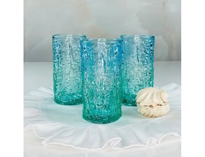 Набор стаканов 340мл Lenardi 200-007 голубой