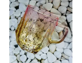 Набор из 6 кружек 300мл Lenardi 200-011 розовый/янтарный