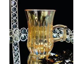 Набор из 6 стаканов 150мл Lenardi 200-053 янтарный