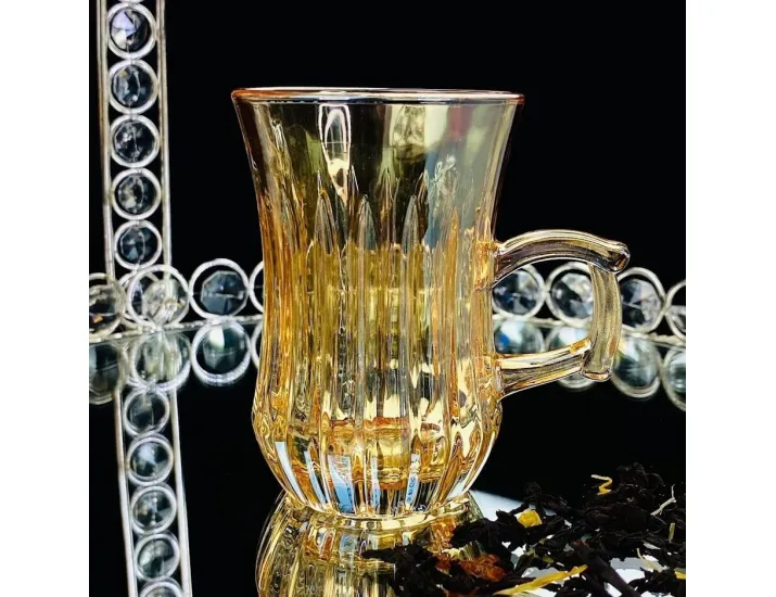 Набор из 6 стаканов 150мл Lenardi 200-053 янтарный