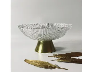 Конфетница 20,5см на ножке 200-119