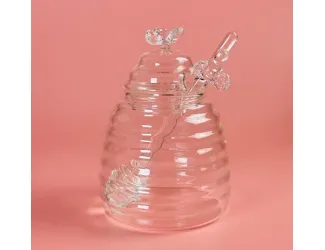 Банка для мёда 480мл с ложкой Lenardi 200-136