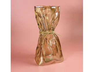 Ваза-пакет 30см Lenardi 200-148 янтарная