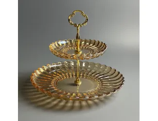 Двухъярусная этажерка 200-172 янтарная