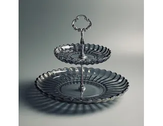 Двухъярусная этажерка 200-173 серая