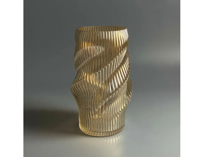 Ваза 24,5см Lenardi 200-175 янтарная