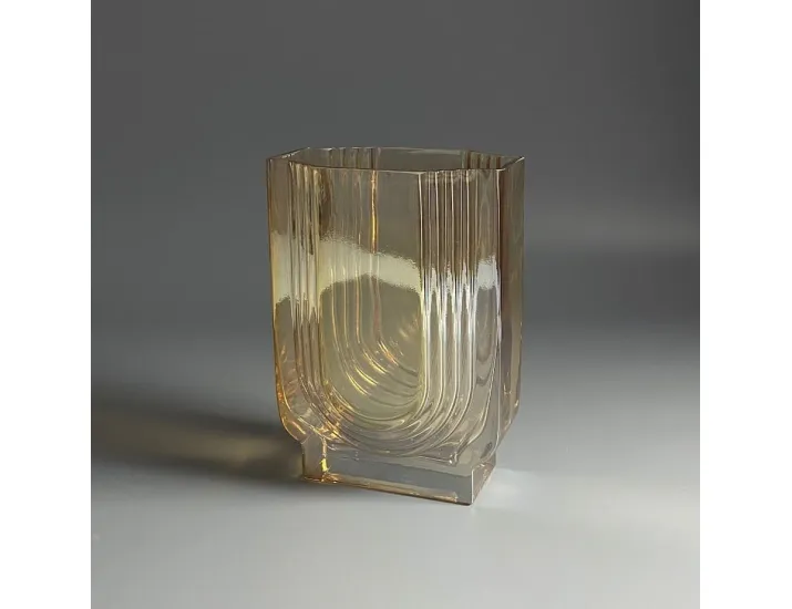 Ваза 21см Lenardi 200-191 янтарная