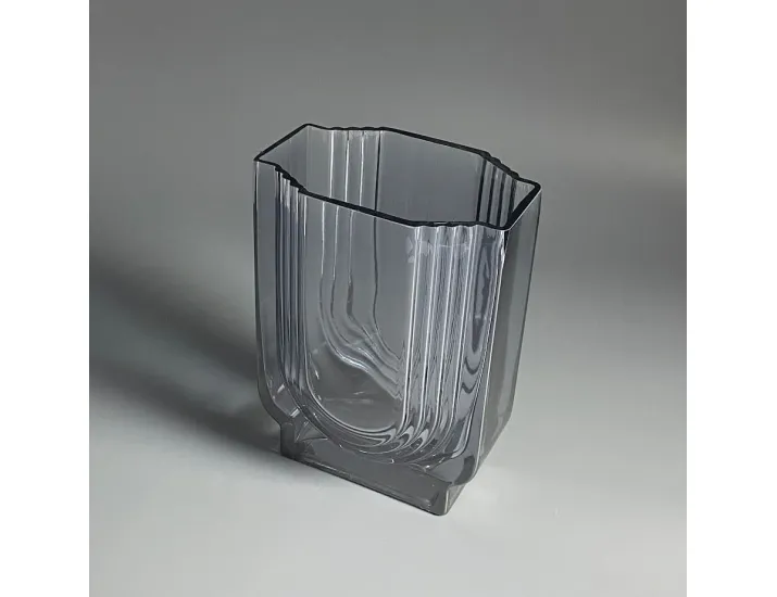 Ваза 21см Lenardi 200-192 серая