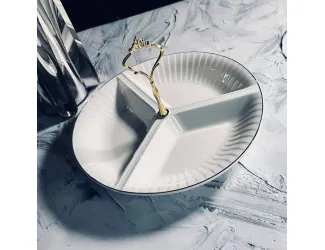 Менажница 25х16см Lenardi Marzipan Grey 102-057