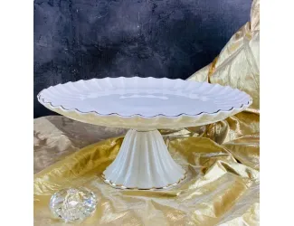 Круглое блюдо 30,5см Lenardi Margarita на ножке 102-110