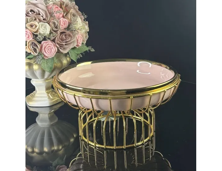 Блюдо 23х16см Lenardi Multicolor 106-251 розовая