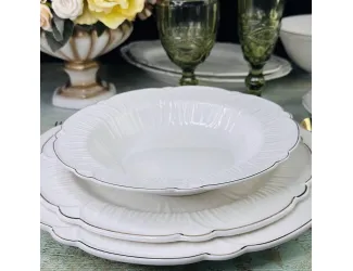 Набор из 6 глубоких тарелок 22,5см Lenardi Orchidea 109-175