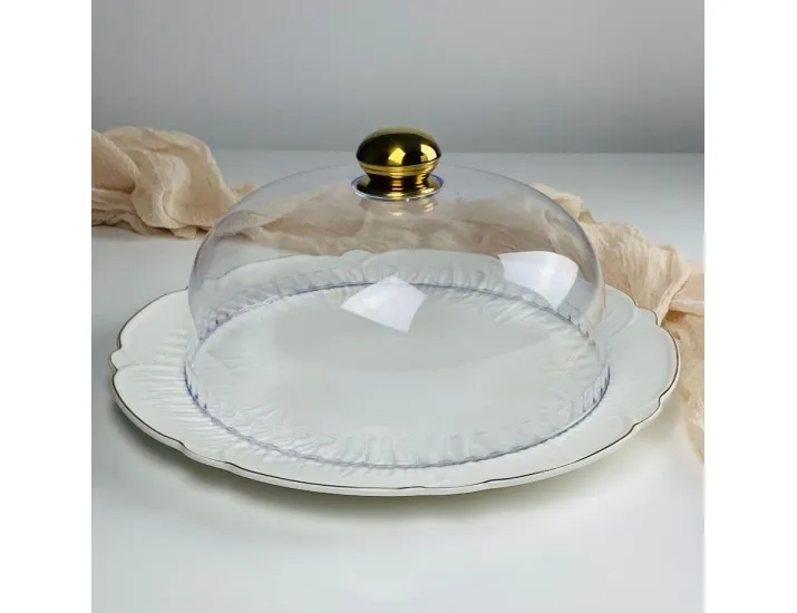 Блюдо 34,5см с крышкой Lenardi Orchidea 109-271