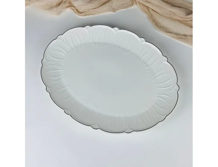 Овальное блюдо 37см Lenardi Orchidea 109-279