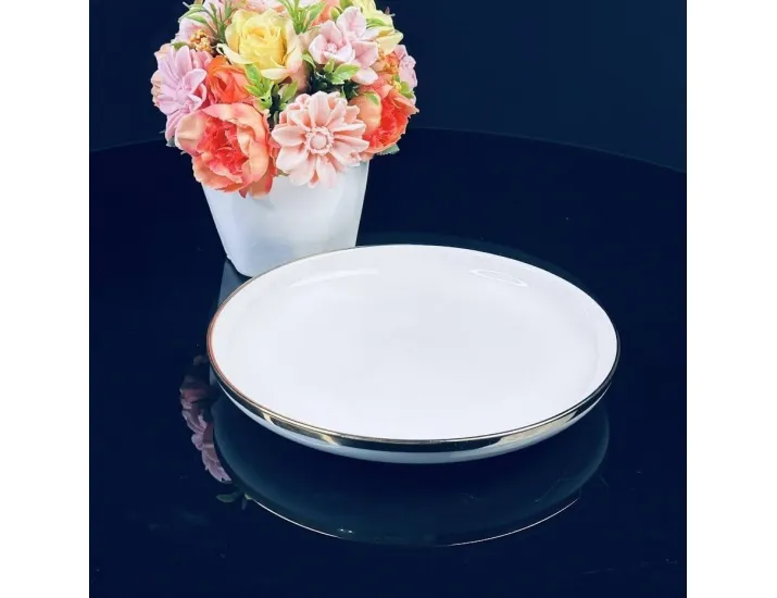 Тарелка 20см Lenardi Multicolor 122-065 белая