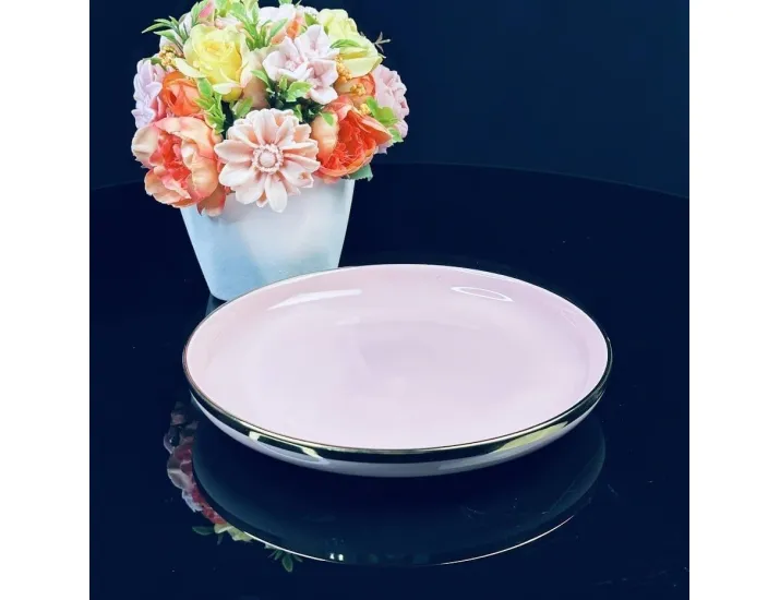 Тарелка 20см Lenardi Multicolor 122-066 розовая