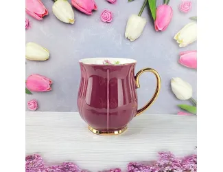 Набор из 6 кружек 400мл Lenardi Multicolor 133-373 бордовый