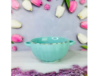 Набор из 6 бульонниц 350 мл Lenardi Multicolor 133-381 голубой