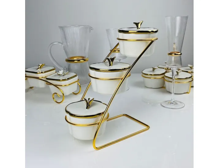 Набор из 3 банок на подставке Lenardi Melody 163-023