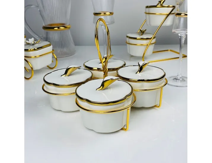 Набор из 3 банок на подставке Lenardi Melody 163-025