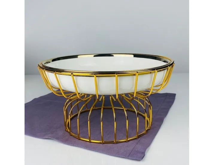 Блюдо 23см на подставке Lenardi Multicolor 164-009