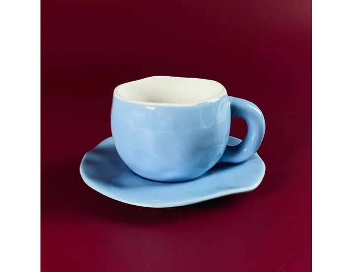 Чайная пара 300мл Lenardi голубой 164-021