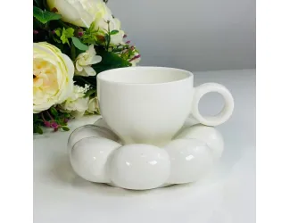 Чайная пара 220мл Lenardi 164-060 белая