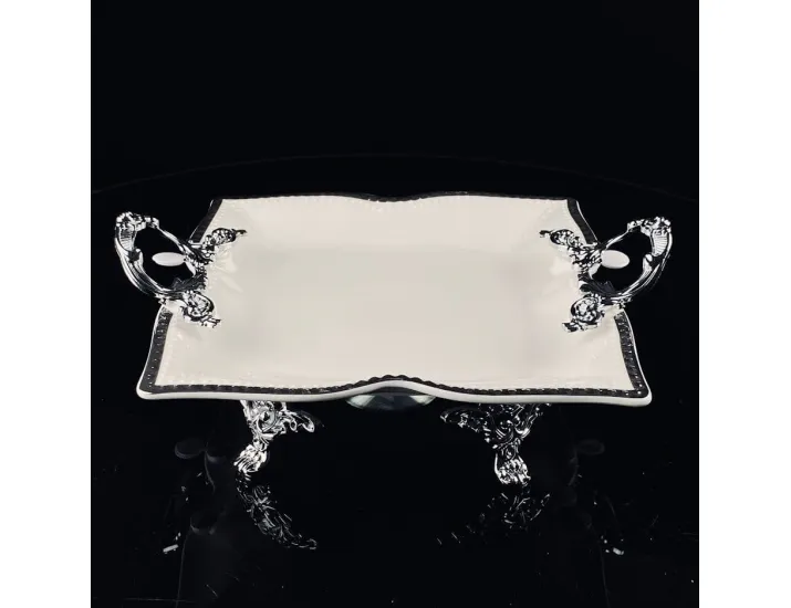 Блюдо 33см на ножках с ручками Lenardi Atlantis 205-901