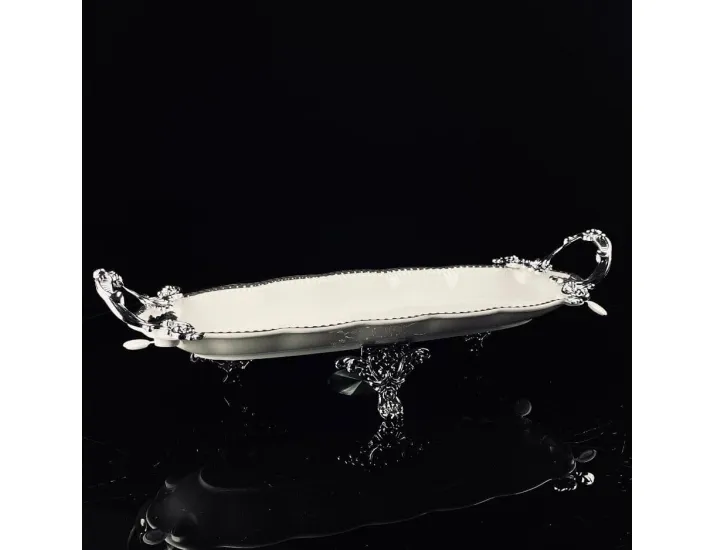 Блюдо 43см на ножках с ручками Lenardi Atlantis 205-904