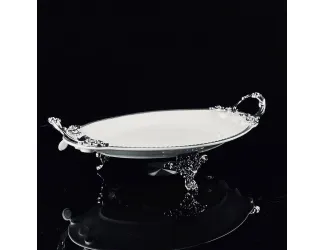 Блюдо 30,5см на ножках с ручками Lenardi Atlantis 205-907