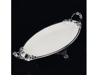 Блюдо 35,5см на ножках с ручками Lenardi Atlantis 205-908