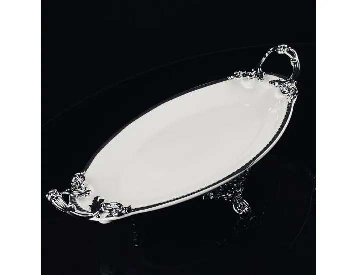 Блюдо 35,5см на ножках с ручками Lenardi Atlantis 205-908