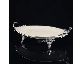 Блюдо 41см на ножках с ручками Lenardi Atlantis 205-909
