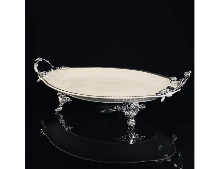 Блюдо 41см на ножках с ручками Lenardi Atlantis 205-909