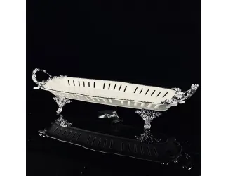 Блюдо 33см на ножках с ручками Lenardi Atlantis 205-912