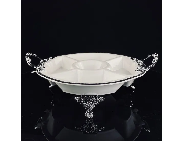 Менажница 33см на ножках с ручками Lenardi Atlantis 205-895