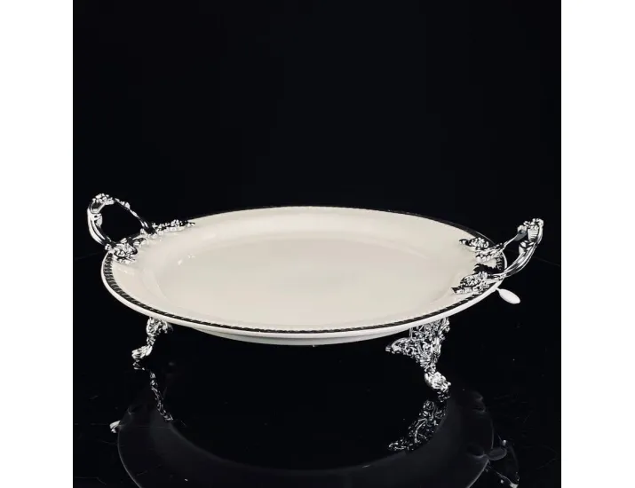 Блюдо 35,5см на ножках с ручками Lenardi Atlantis 205-918