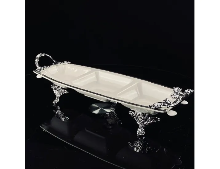 Менажница 35,5см на ножках с ручками Lenardi Atlantis 205-920