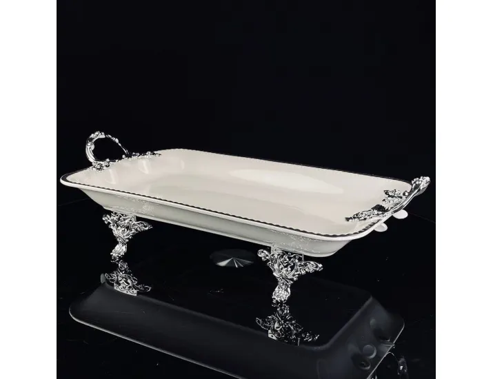 Блюдо 41см на ножках с ручками Lenardi Atlantis 205-922