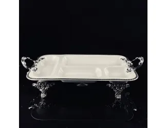 Менажница 38см на ножках с ручками Lenardi Atlantis 205-923