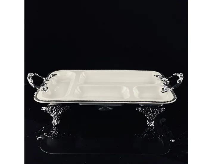 Менажница 38см на ножках с ручками Lenardi Atlantis 205-923