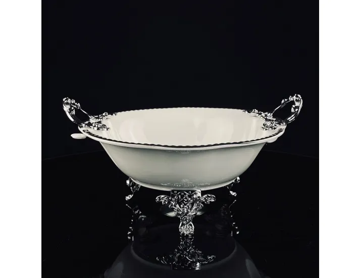 Глубокое блюдо 25см на ножках с ручками Lenardi Atlantis 205-928